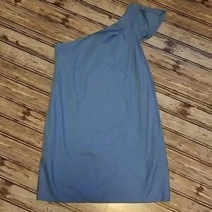 BCBGeneration One Shoulder Dress in Glacier